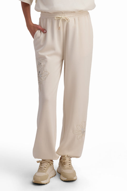 Embellished Drawstring Jogger Pants
