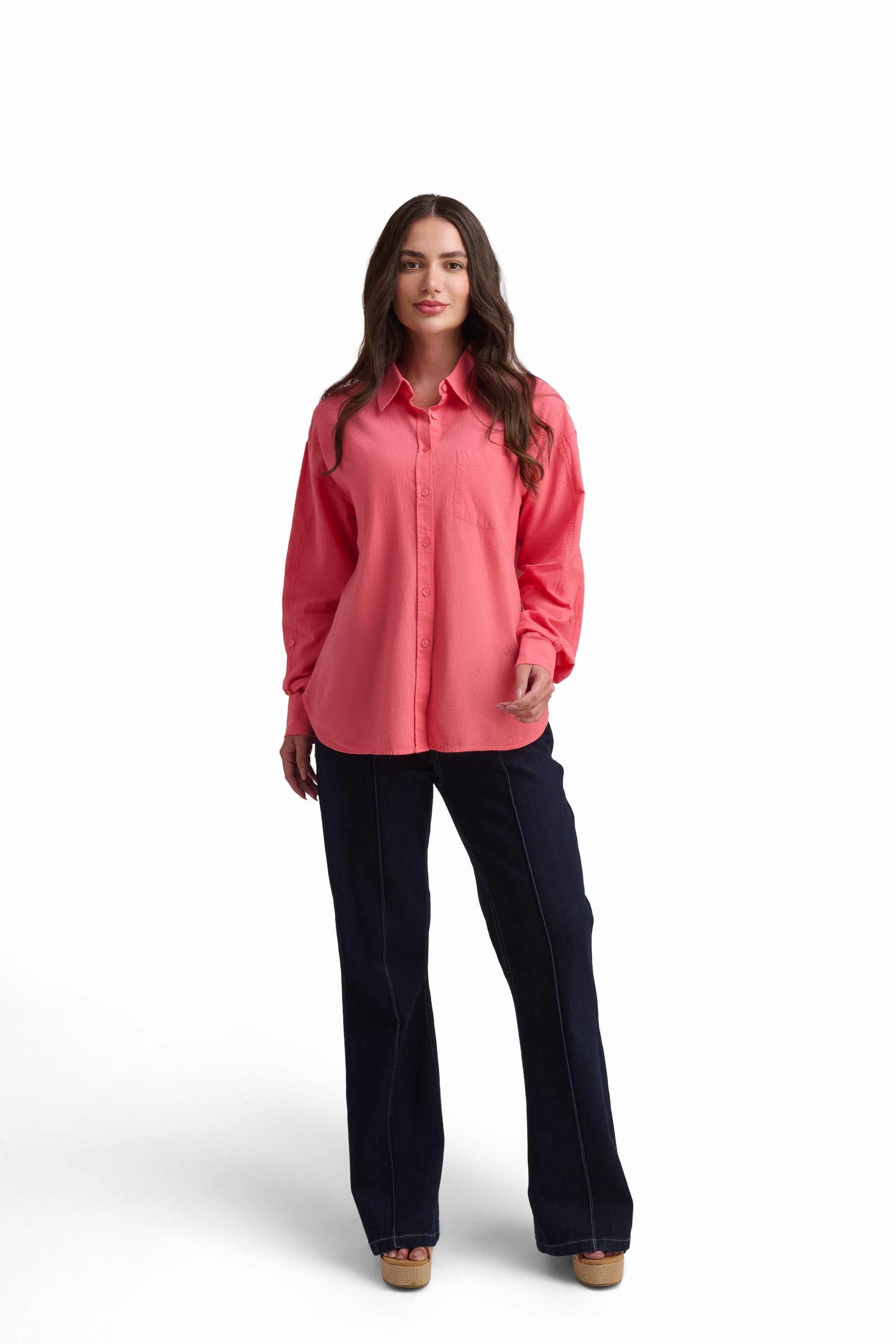 Cream Cotton-Linen Shirt