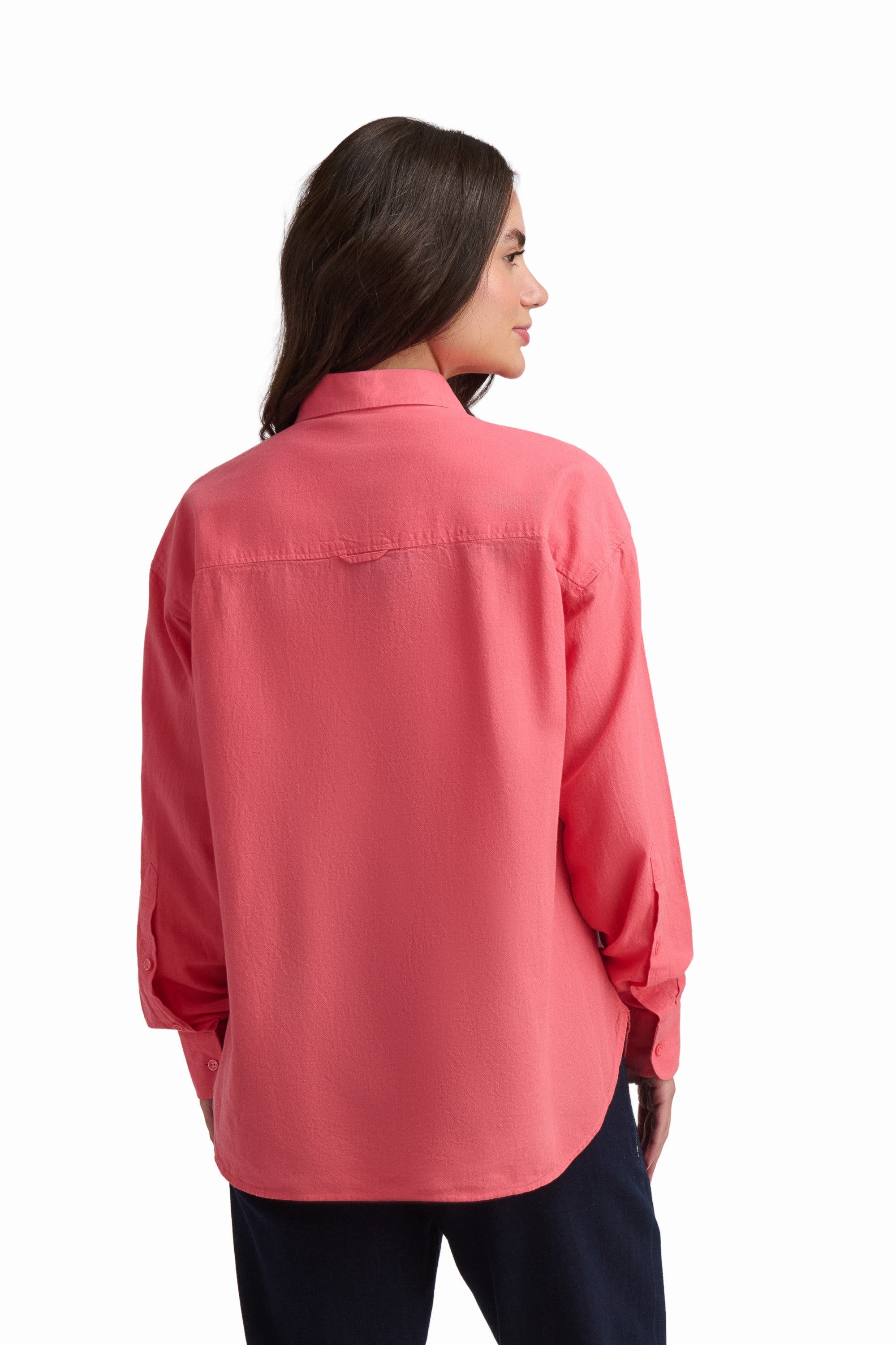 Cream Cotton-Linen Shirt
