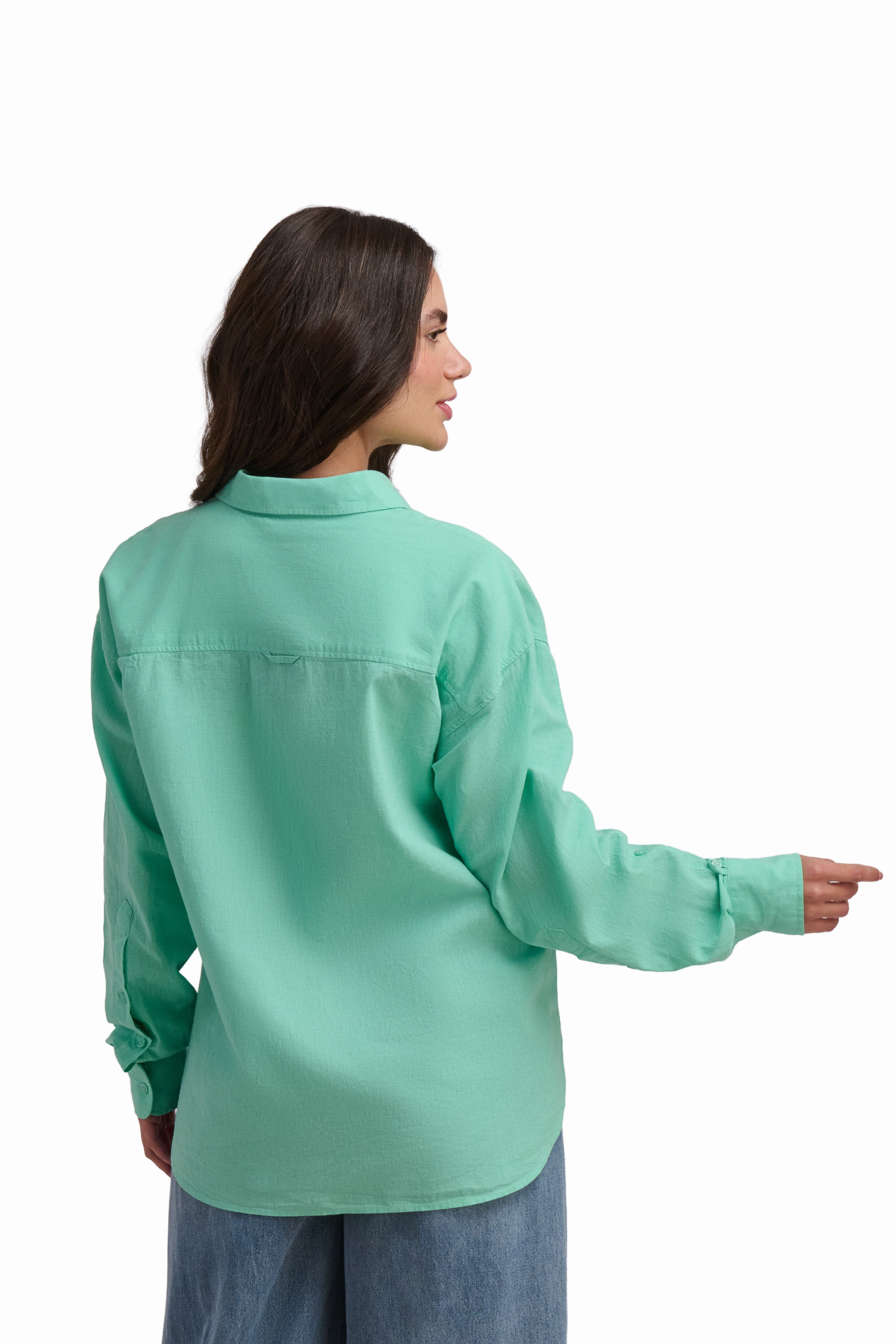 Cream Cotton-Linen Shirt