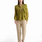 Golden Baroque Ruffle Blouse