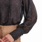 Black Blouse with Textured Detail