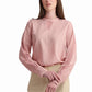 Blush Pink Blouse with Lace Detail