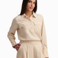 Beige Utility Blouse