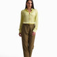 Soft Yellow Satin Shirt
