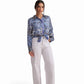 Blue Paisley Viscose Shirt
