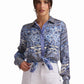 Blue Paisley Viscose Shirt