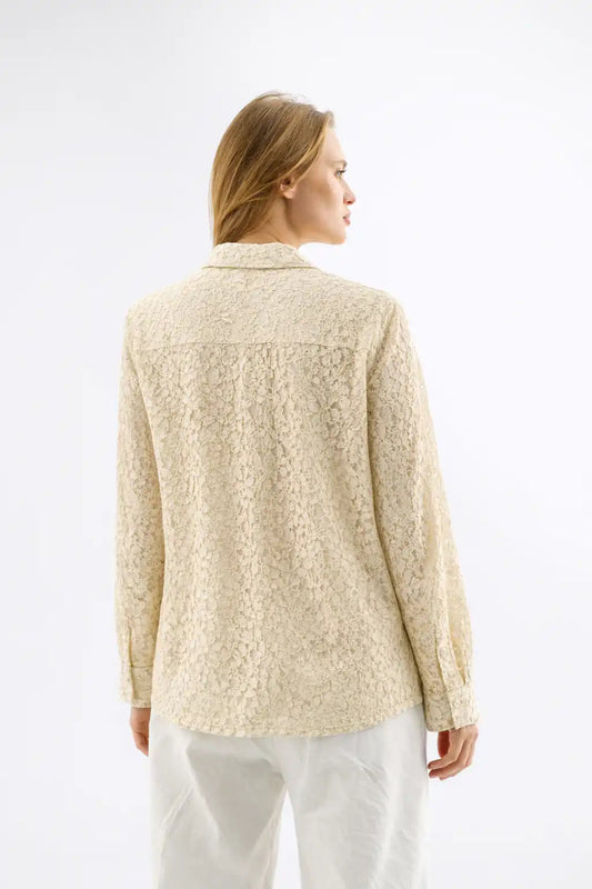 Soft Print Button-Up Shirt