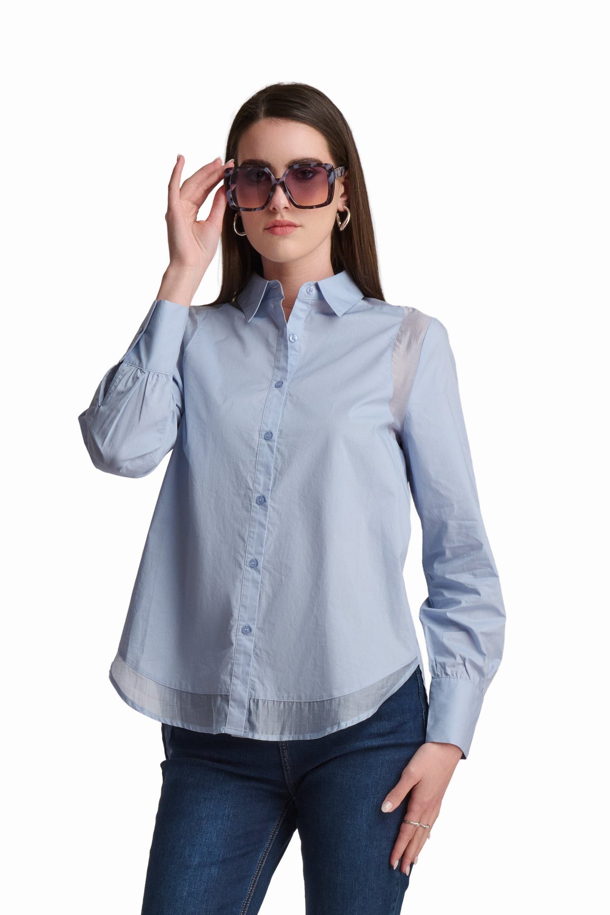 Blue Cotton Shirt