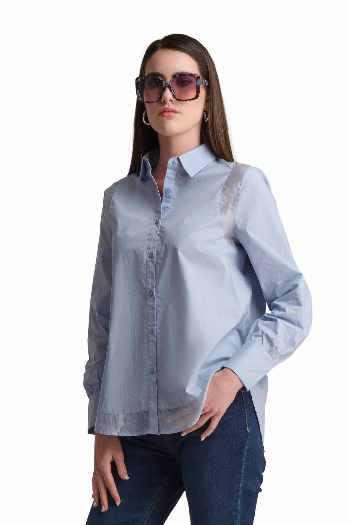 Blue Cotton Shirt