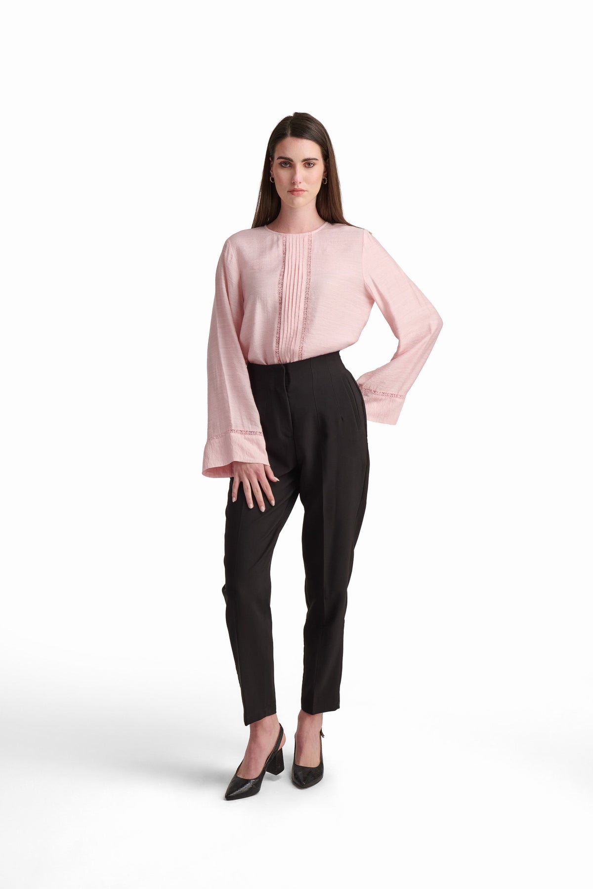 Soft Blush Relaxed Blouse