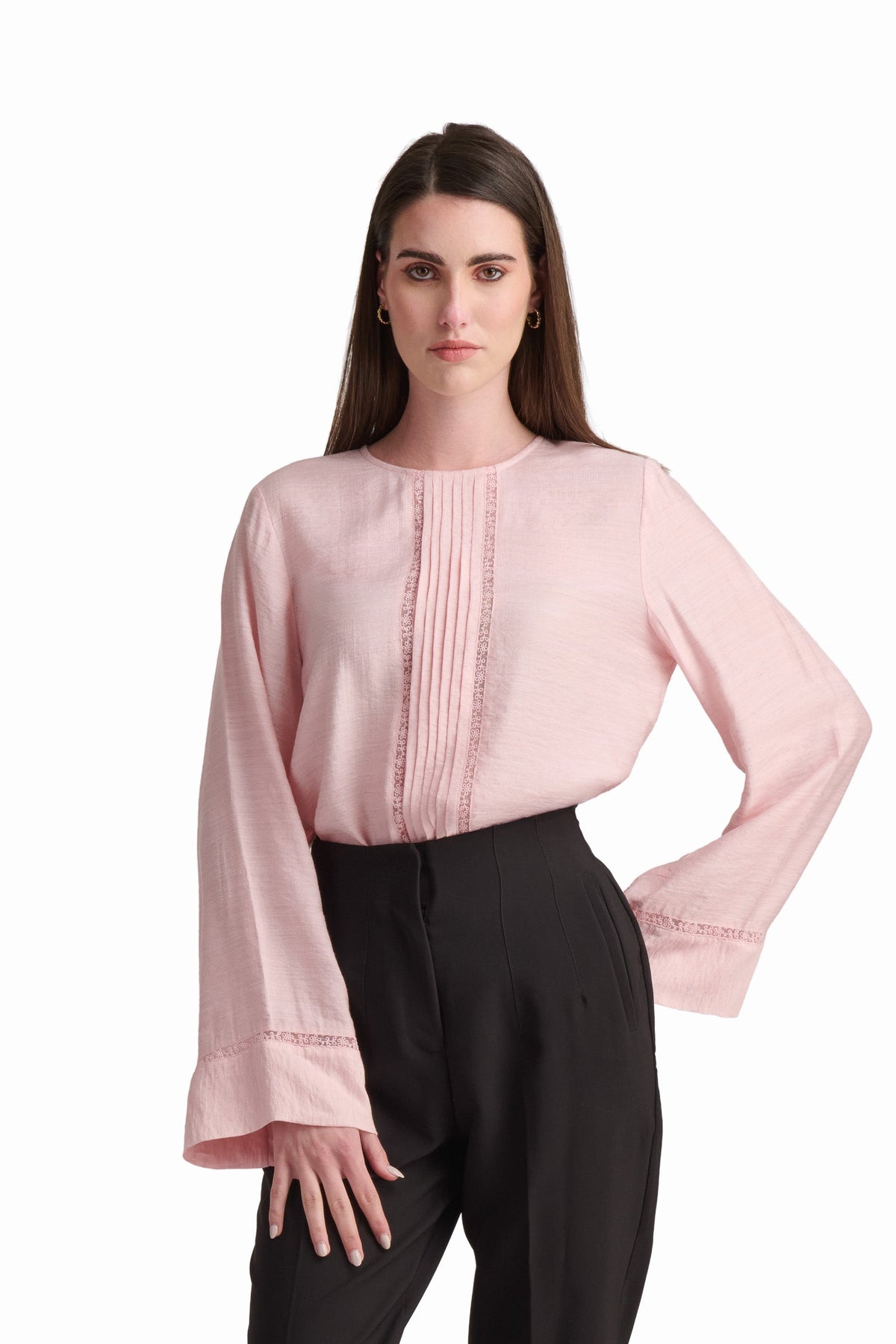Soft Blush Relaxed Blouse