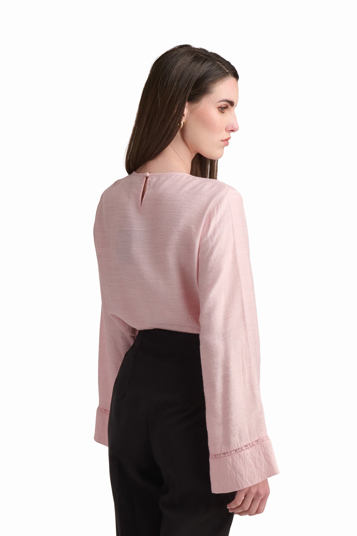 Soft Blush Relaxed Blouse