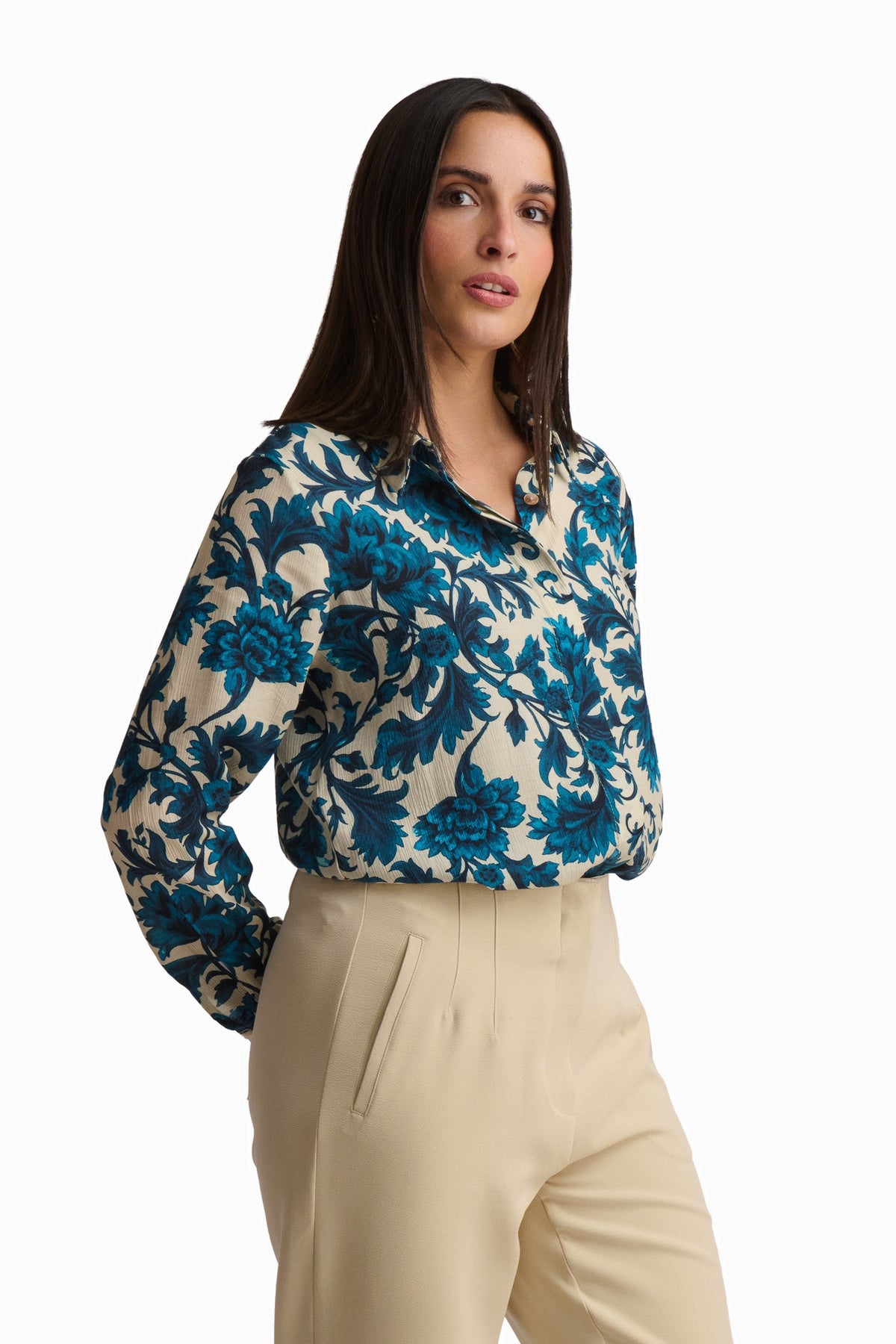 Coral Bloom Blouse