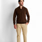 Zip-Front Collared Pullover