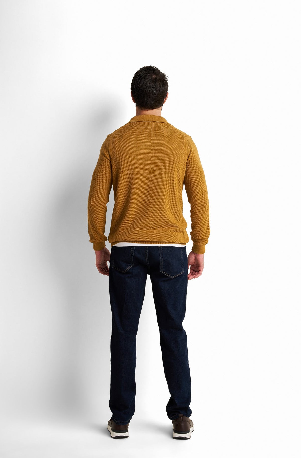 V-Neck Collared Pullover