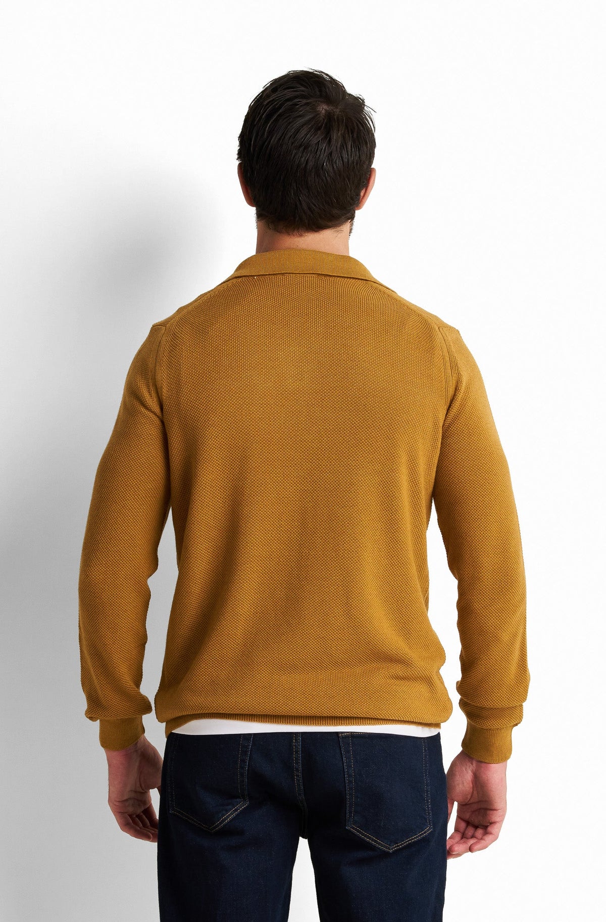 V-Neck Collared Pullover