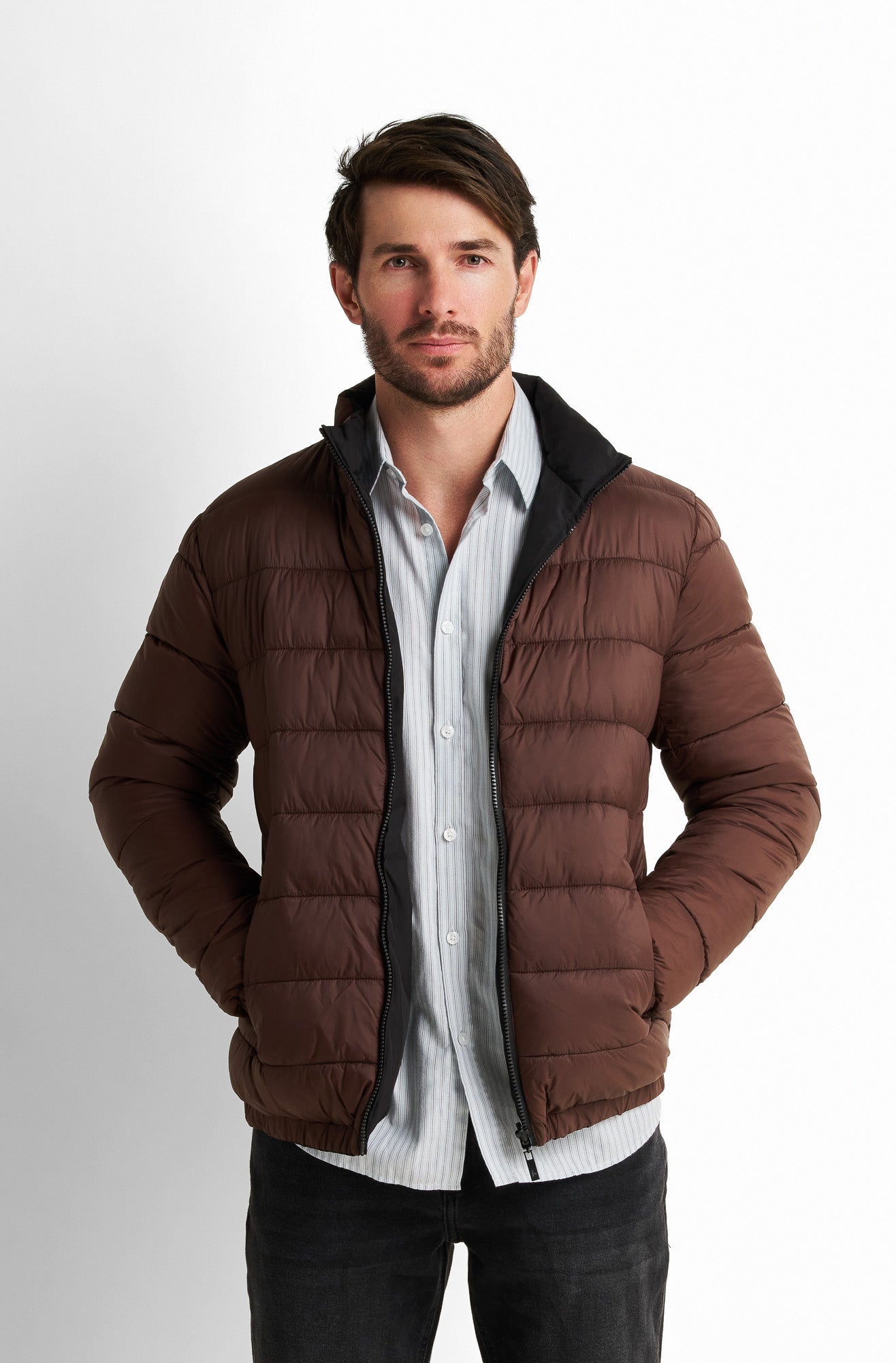 Quilted Collared Jacket
