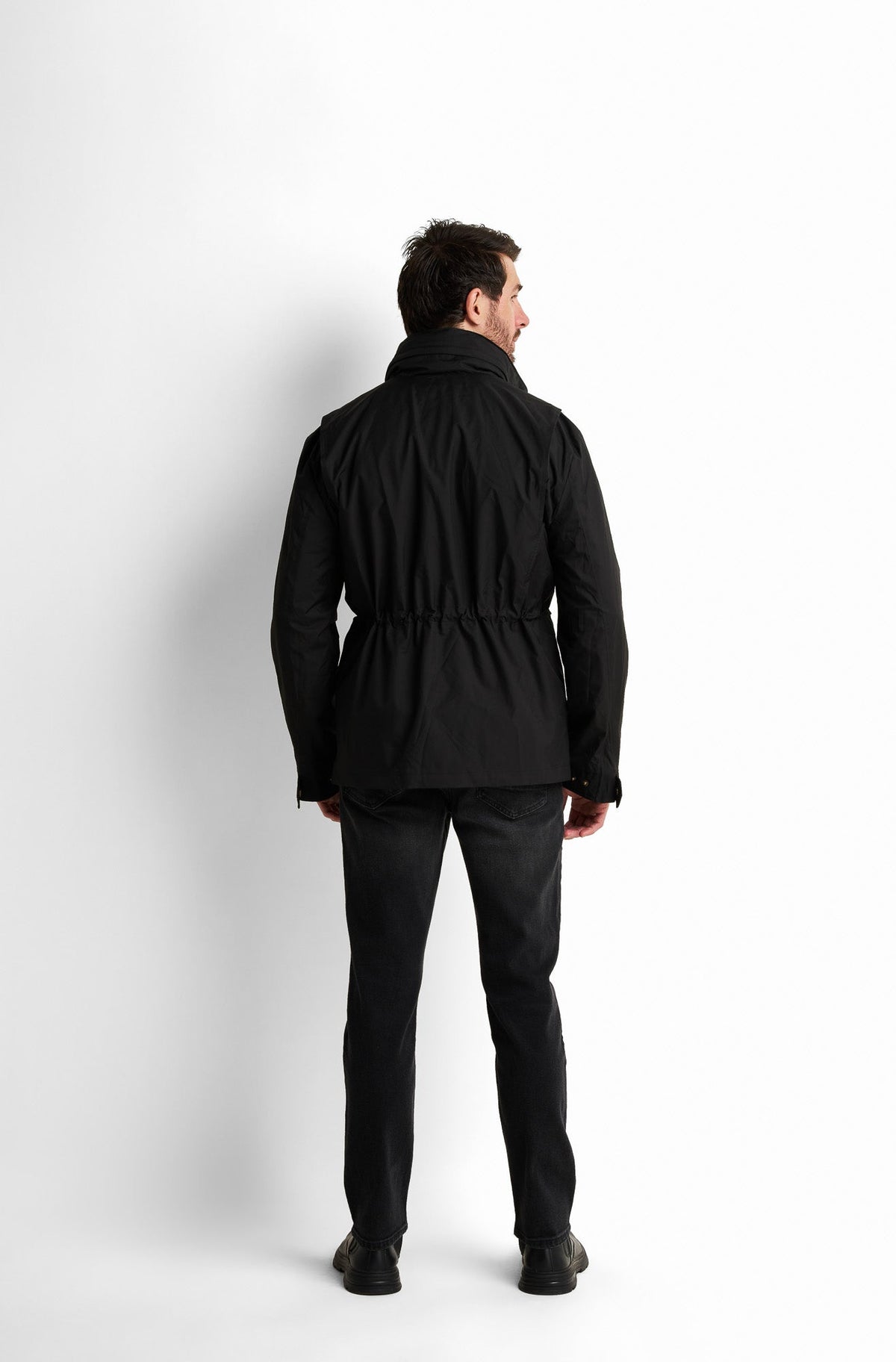 Pleated Hooded Jacket