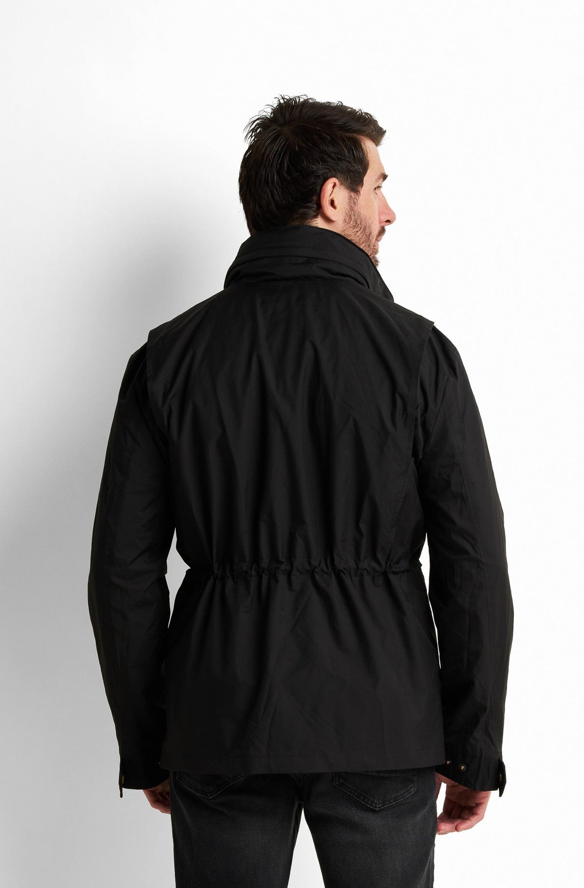 Pleated Hooded Jacket