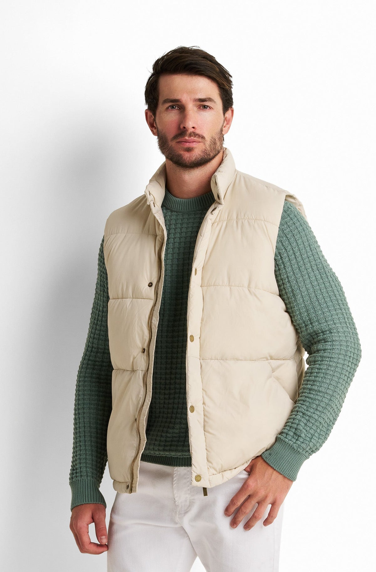 Quilted Drawstring Vest