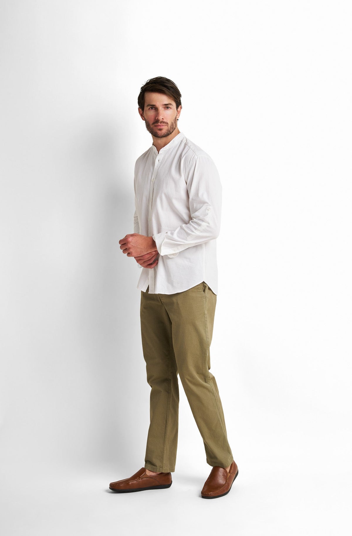 Pleated Collared Shirt