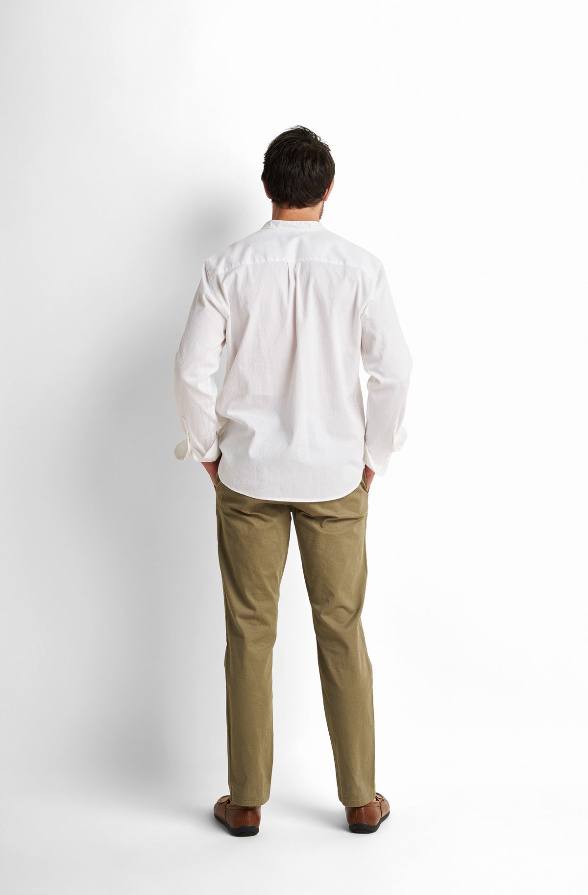 Pleated Collared Shirt