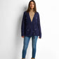 Belted Button-Front Cardigan