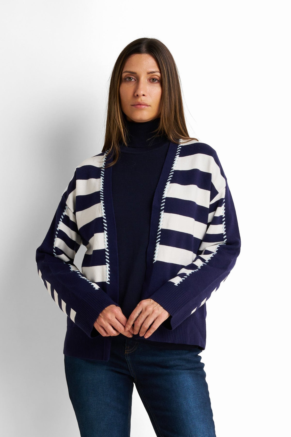 Loose-Fit Drop-Shoulder Cardigan