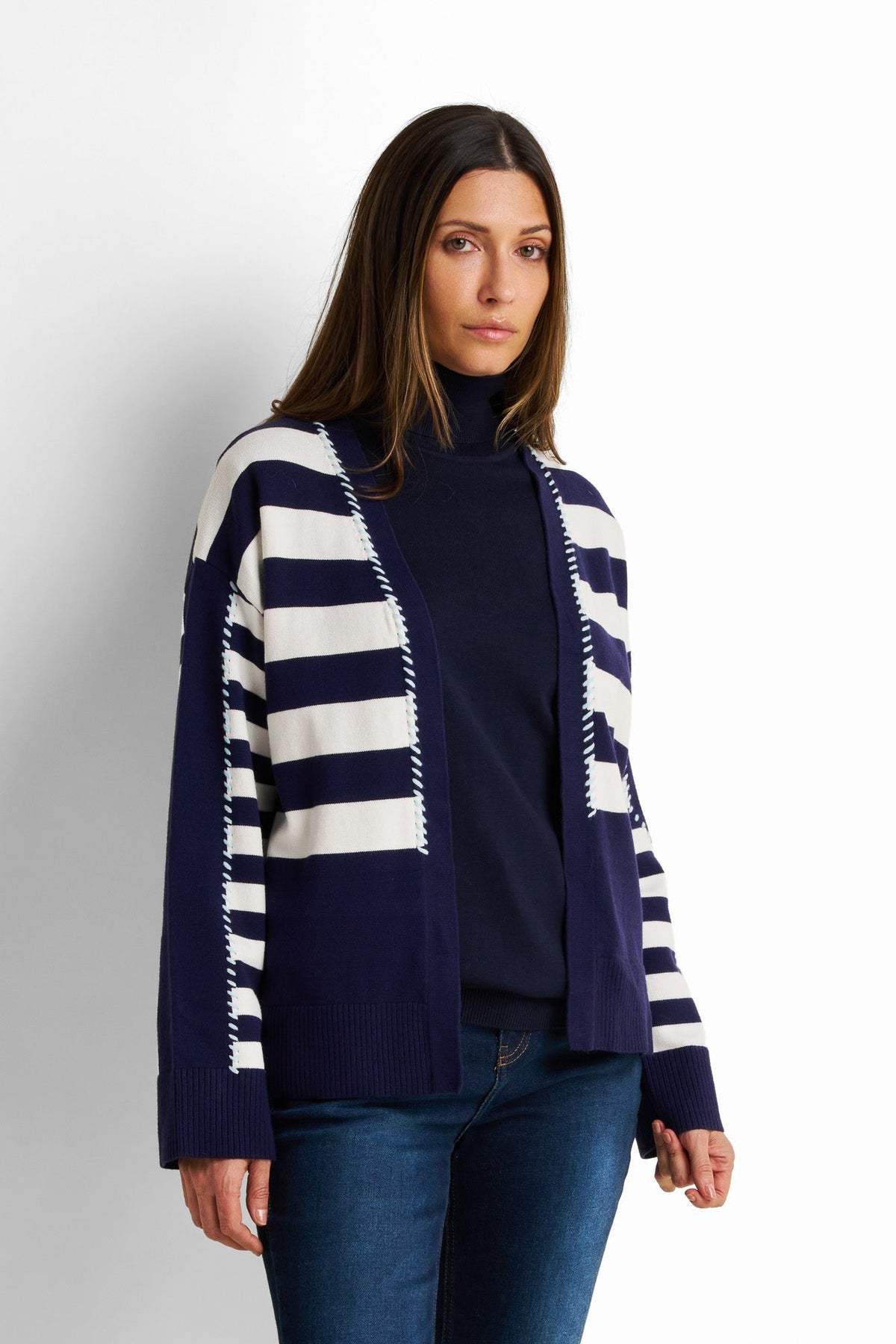 Loose-Fit Drop-Shoulder Cardigan