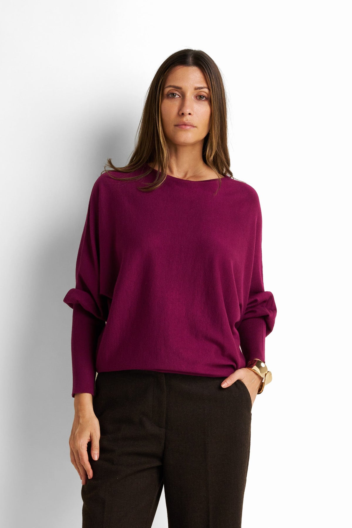 Relaxed-Fit Drop-Shoulder Pullover
