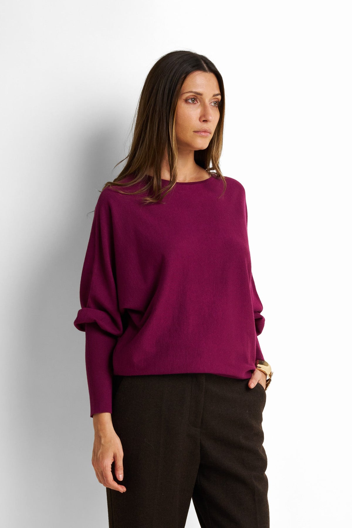 Relaxed-Fit Drop-Shoulder Pullover