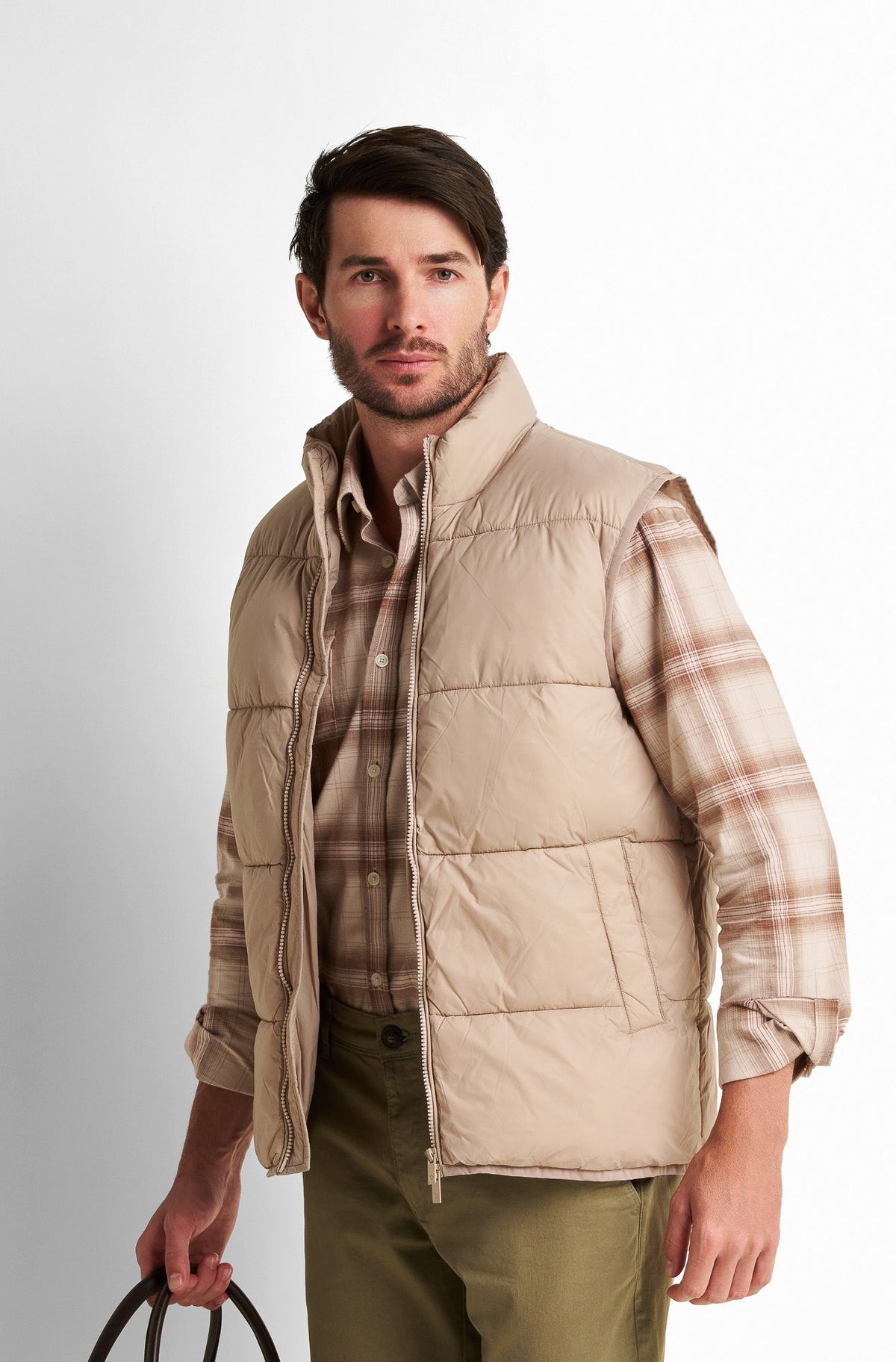 Quilted Zip-Front Vest