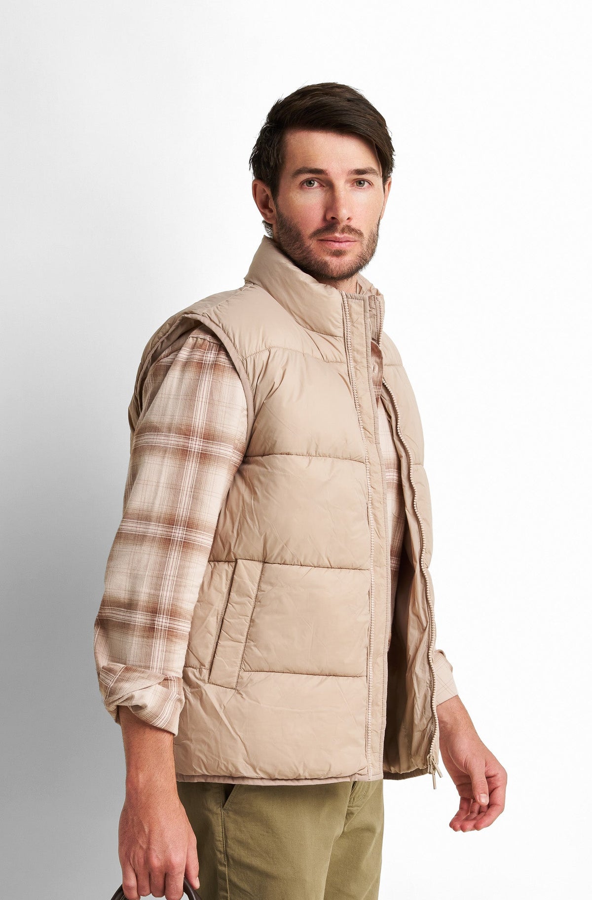 Quilted Zip-Front Vest