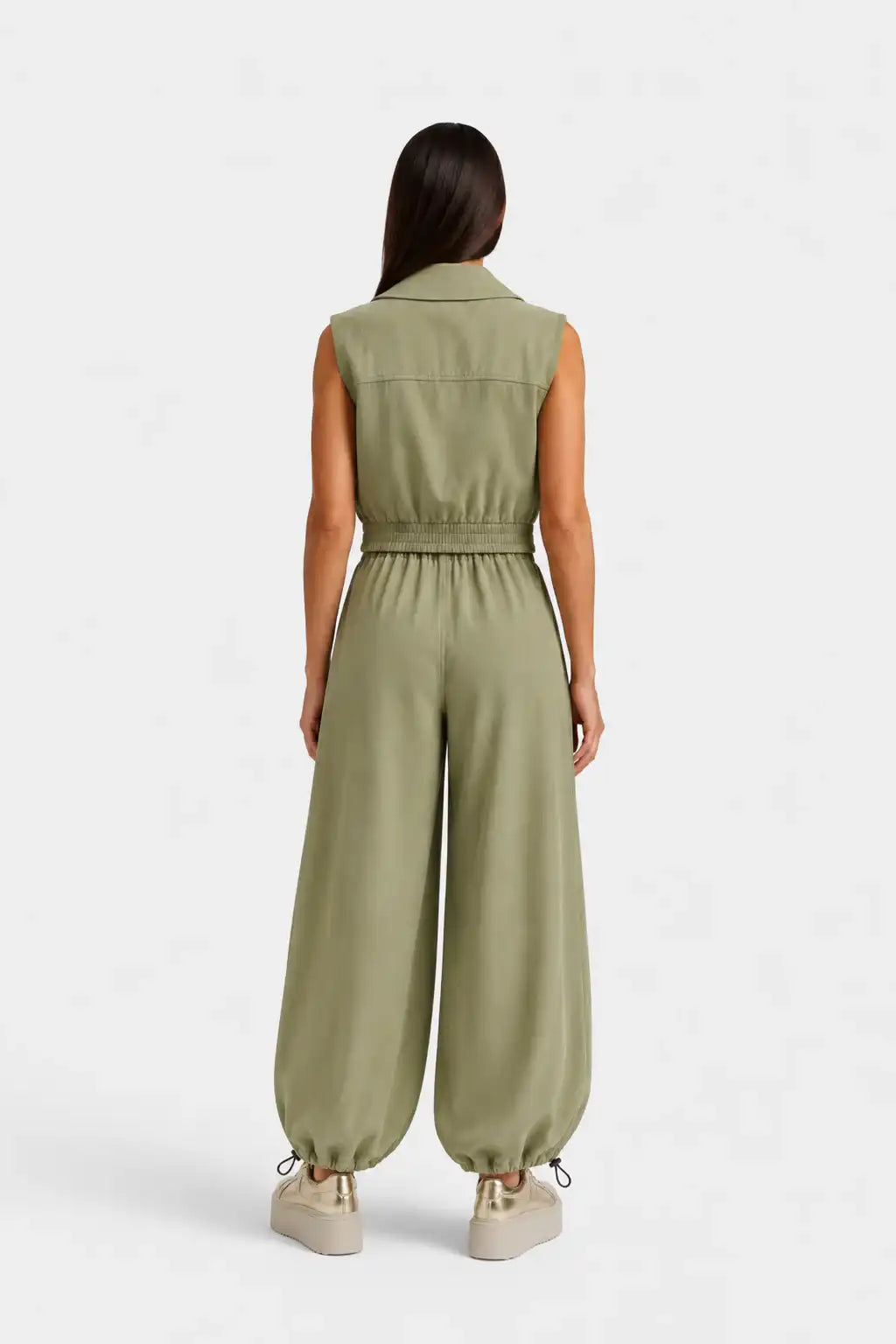 Olive Zip Vest